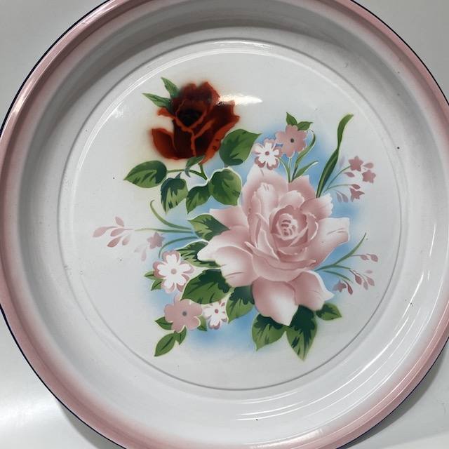 TRAY, Chinese Pink White Flower - Ex Large 65cm